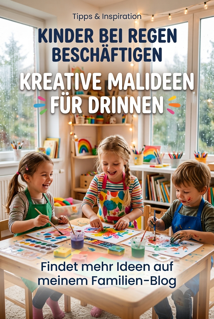 Kinder bei Regen beschäftigen: kreative Malideen für drinnen